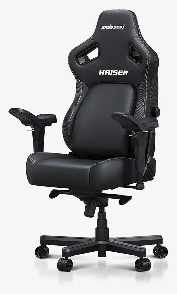 Oʻyin kreslosi AndaSeat Kaiser 4 XL, qora, sunʼiy charm
