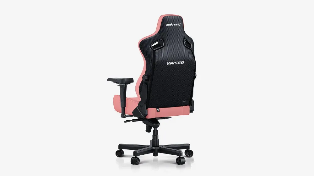 AndaSeat Kaiser 3 Pro в розовой экокоже, вид сзади