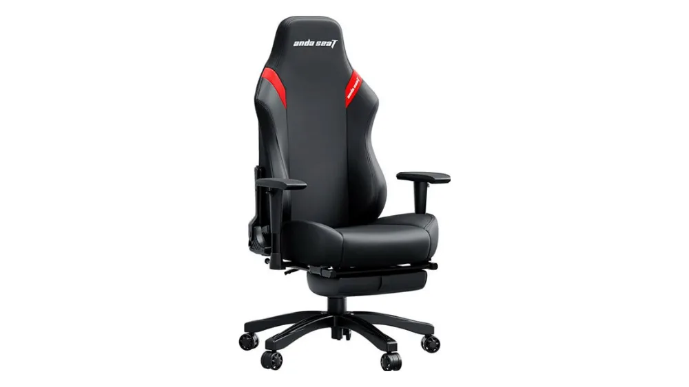 Qora-qizil rangdagi AndaSeat Luna Pro: suyanchiq yelkalarida qizil qoʻshimchalar