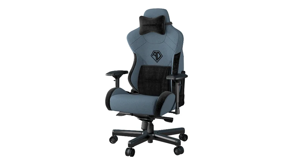 AndaSeat T Pro 2 синий с чёрным с подушками под голову и поясницу
