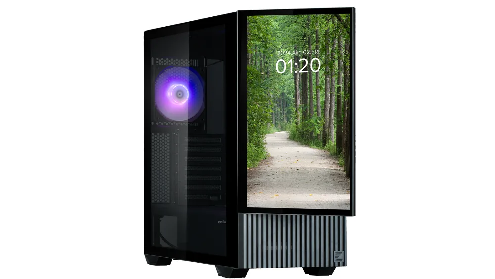 Корпус Zalman Z10 DS с дисплеем 15,6″ на передней панели и стеклом сбоку
