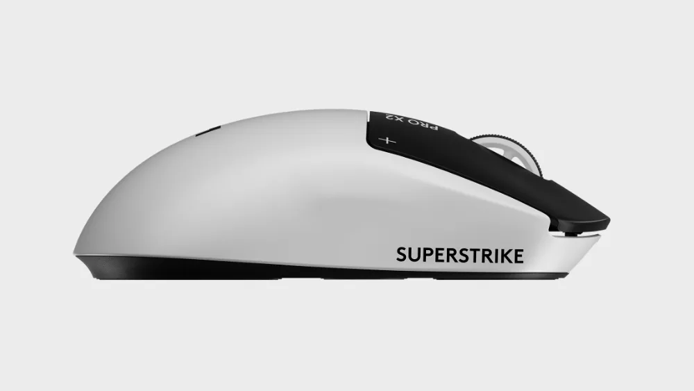 Logitech G PRO X2 SUPERSTRIKE сбоку — симметричный корпус серии PRO