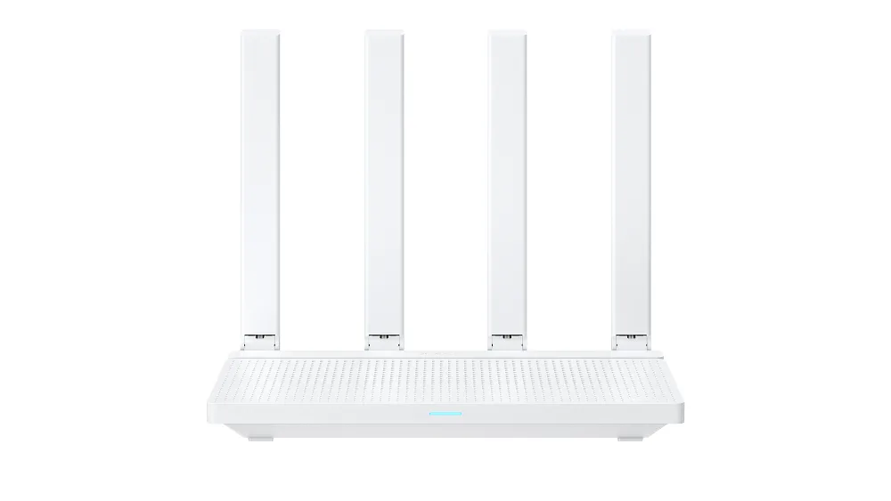 Xiaomi Router AX3000T спереди на белом фоне