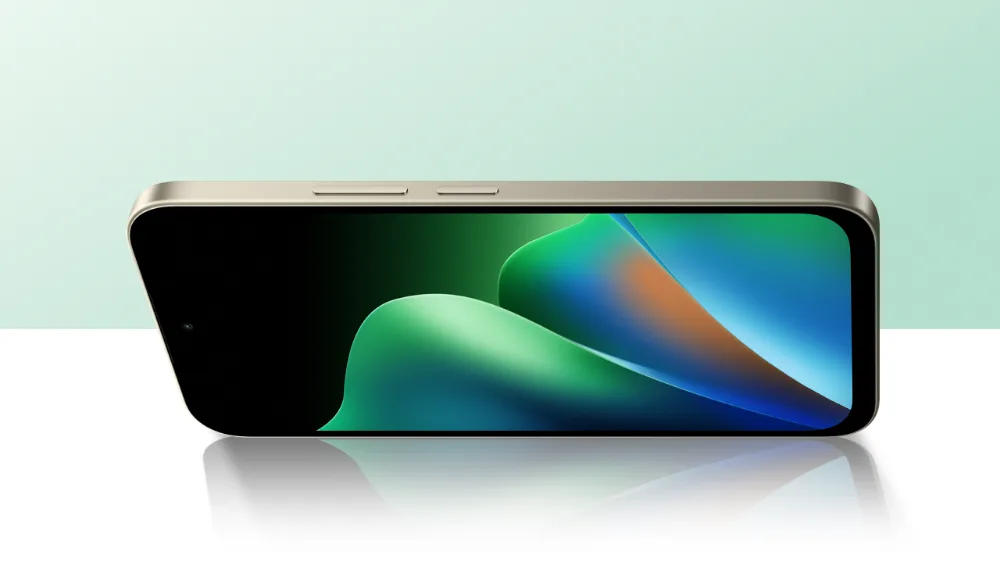Ekrani oldinga qaragan Redmi 17 — 120 Hz gacha chastotali 6,9″