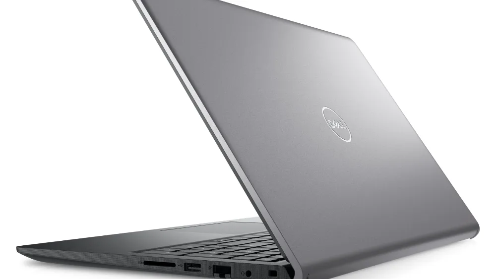 Ноутбук Dell Vostro 3520 сзади, разъёмы на левой грани