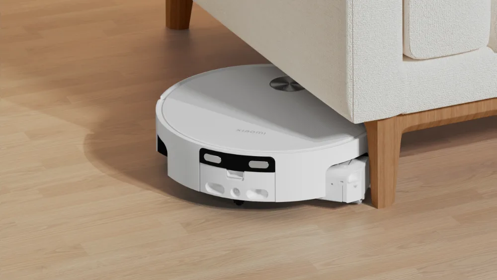 Xiaomi Robot Vacuum 6 заезжает под диван