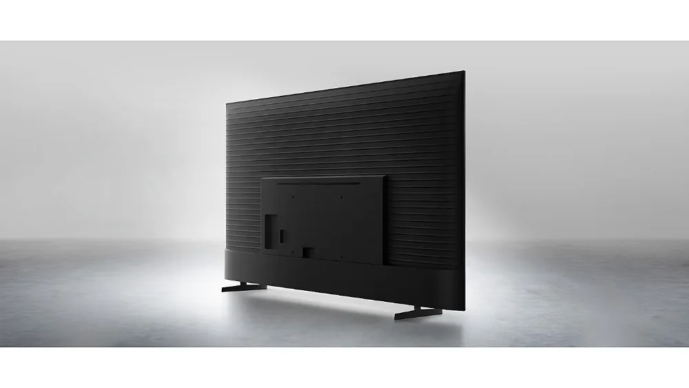 Samsung U8000F orqadan: relyefli orqa panel va oyoqlar