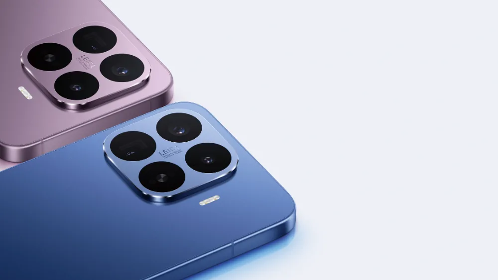 Binafsha va koʻk rangdagi Xiaomi 17T Pro ning Leica kameralari