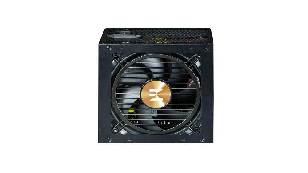 Вентилятор 120 мм блока Zalman TeraMax II с решёткой и золотистой эмблемой
