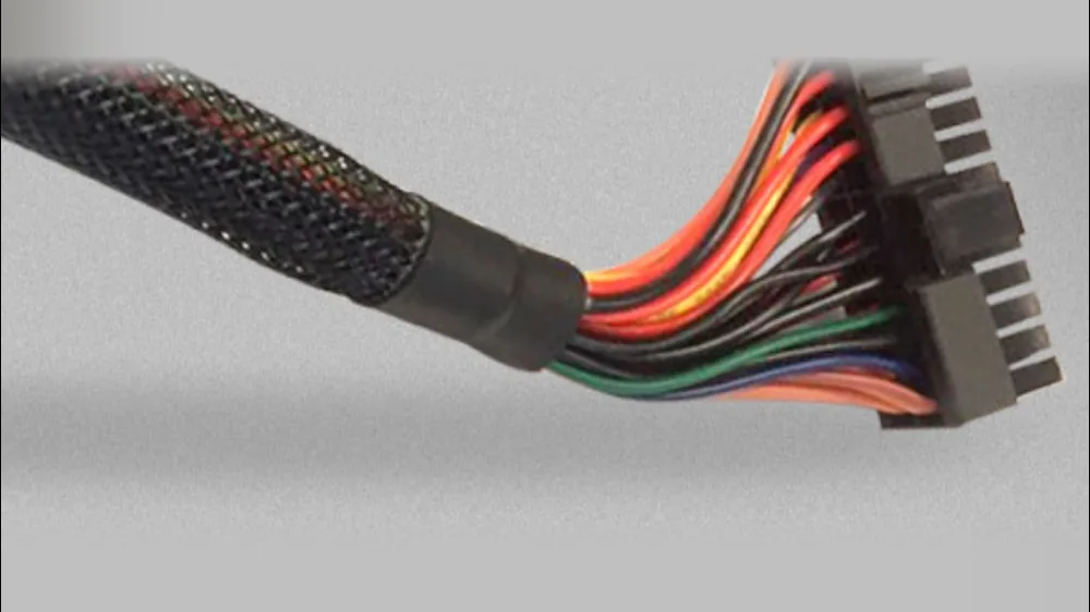 Кабель 24-pin блока Zalman Wattbit II в чёрной оплётке